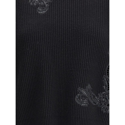 Barocco Leaf Embroidered Sweater