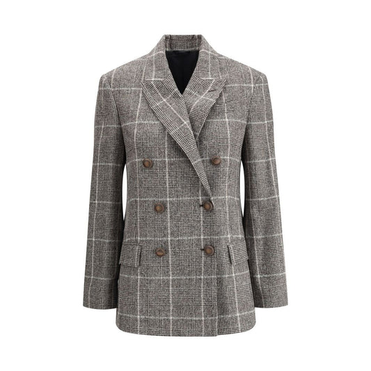 Alpaca and wool Prince de Galles Blazer