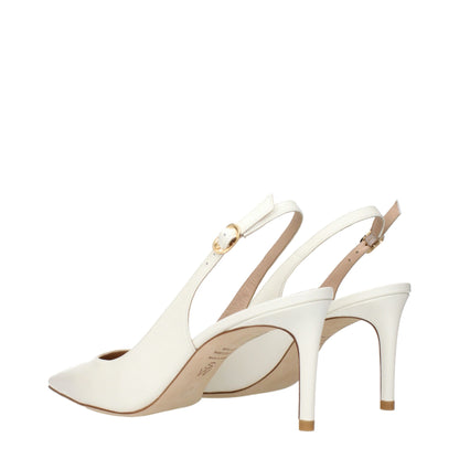 Beige Leather Pumps