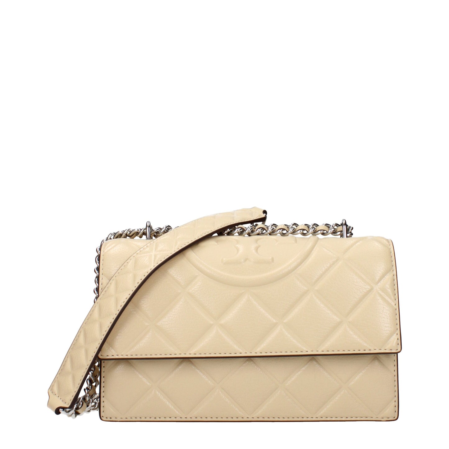 Beige Leather Crossbody Bags