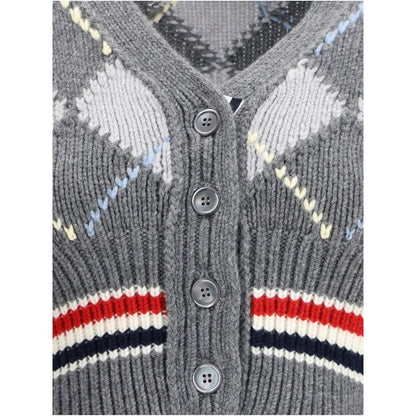 Argyle V-Neck Cardigan