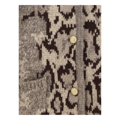 Animalier Cashmere Cardigan