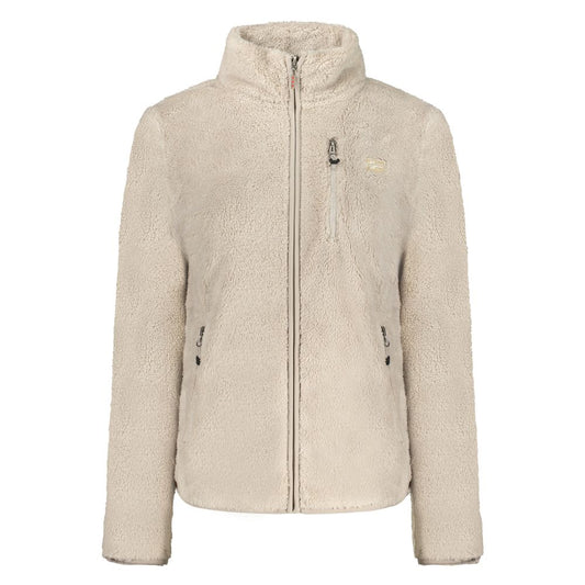 Beige Polyester Sweatshirt