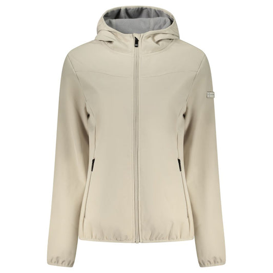 Beige Polyester Jackets & Coat